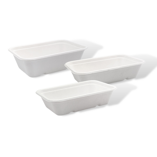 Compostable Sugarcane Takeaway Container - Various Sizes