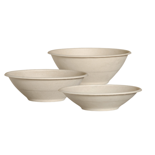 Sugarcane Bowl - Unbleached - Various Sizes