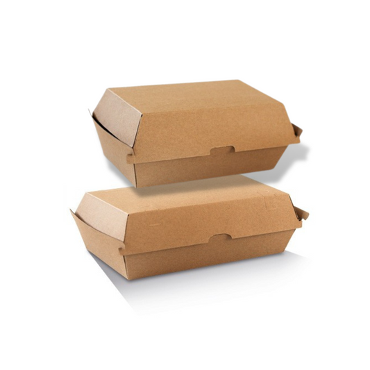 Brown Corrugated Snack Box - Plain - Various Sizes