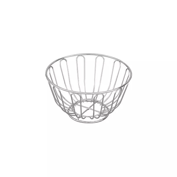 Chrome Round Wire Bread Basket - Various Sizes