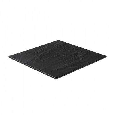 Black Taroko Flat Square Platter