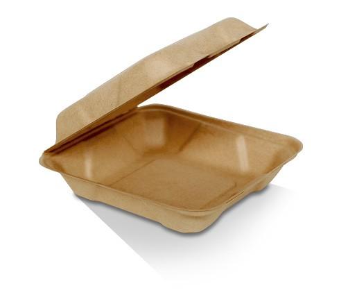 Sugarcane Clamshell Takeaway Container - Various sizes & compartments