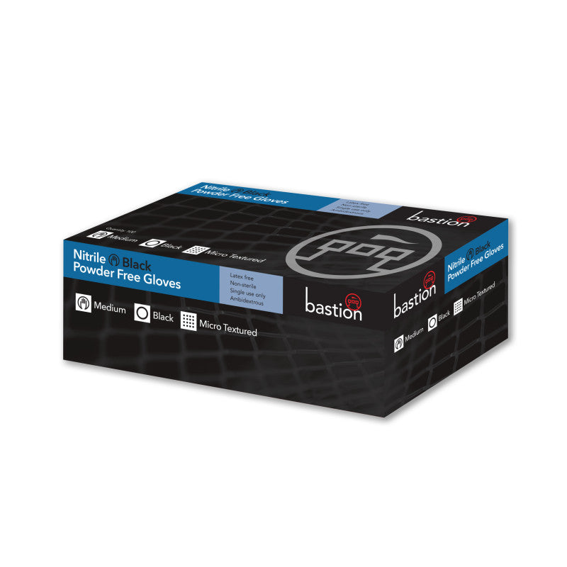 Nitrile Powder Free Gloves - BLACK
