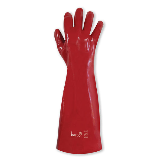 Bastion PVC Safety Gloves - Red - XL