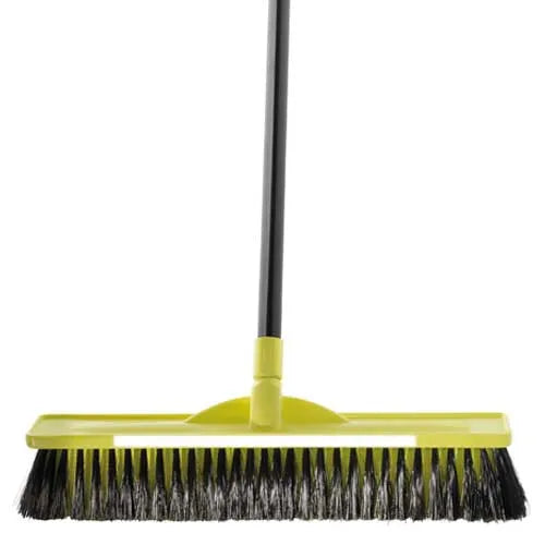 MEDIUM STIFF TRADESMAN BROOM & HANDLE