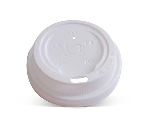Plastic Lid - 6/8/10/12/16oz Hot & Cold Cup - Black & White - 1000pc/ctn