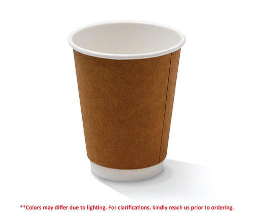 PE Coated Double Wall Standard Kraft Cup - Various Sizes