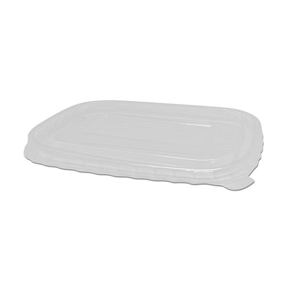 Rectangular Container Lid to fit 500ml-1000ml - Various Material (PLA/CPLA/PP/PET)