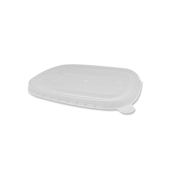 Rectangular Container Lid to fit 500ml-1000ml - Various Material (PLA/CPLA/PP/PET)