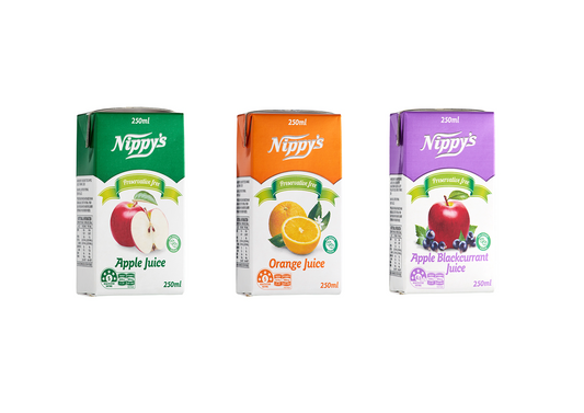 Nippy's Long Life 100% Juice Box - Various Flavours - (24 x 250ml)