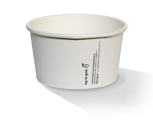 PLA Coated Paper Bowl - White - Various Sizes