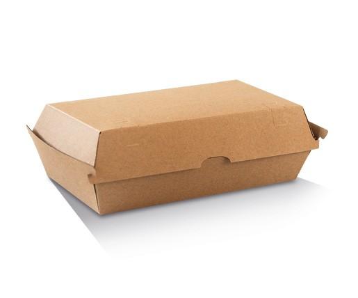 Brown Corrugated Snack Box - Plain - Various Sizes