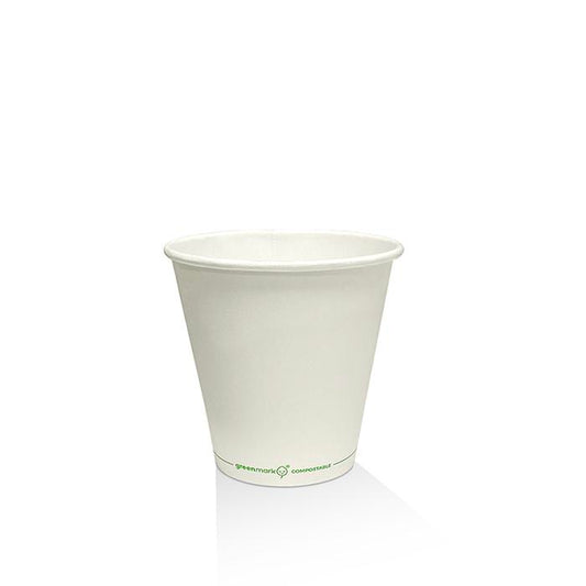 PLA Coated Single Wall Cup - White - 8oz