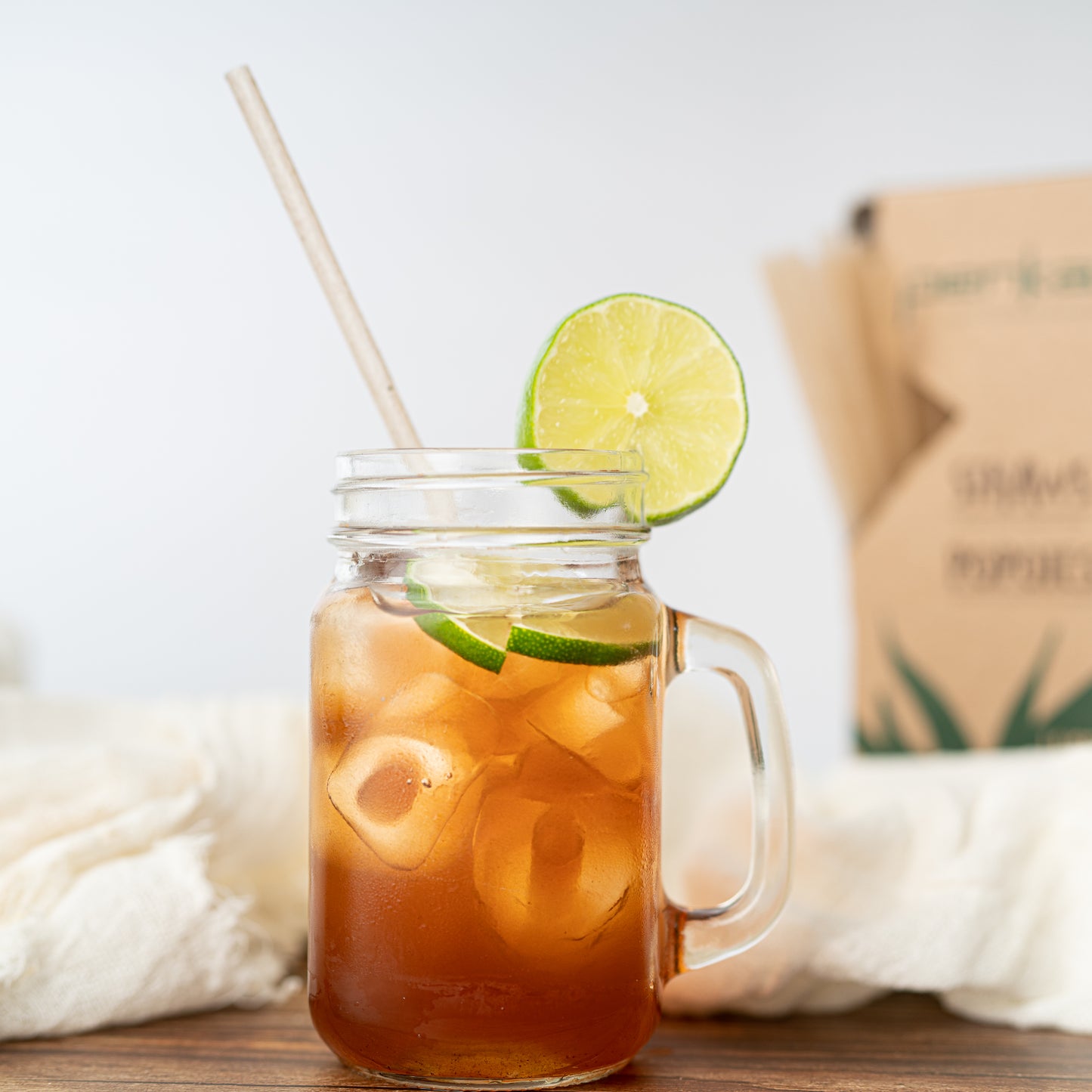 AGAVE Biodegradable Regular Drinking Straws - WRAPPED