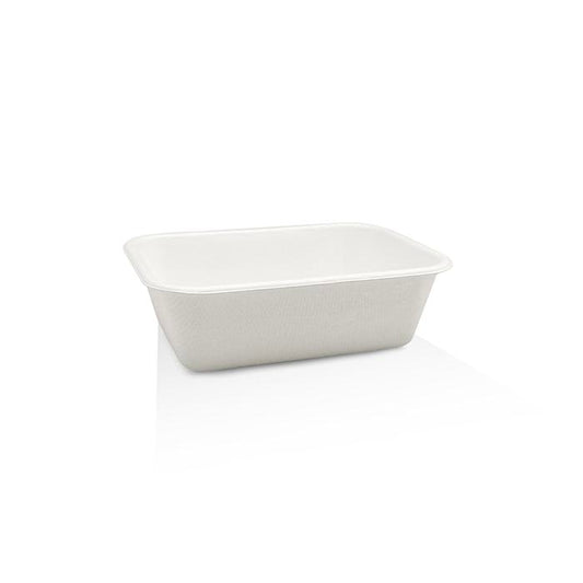 Sugarcane Tray 10oz - White