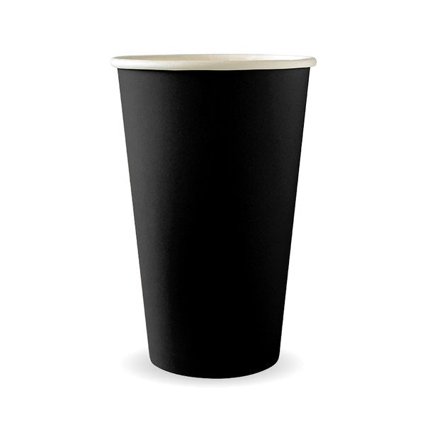Black Single Wall BioCup 90mm
