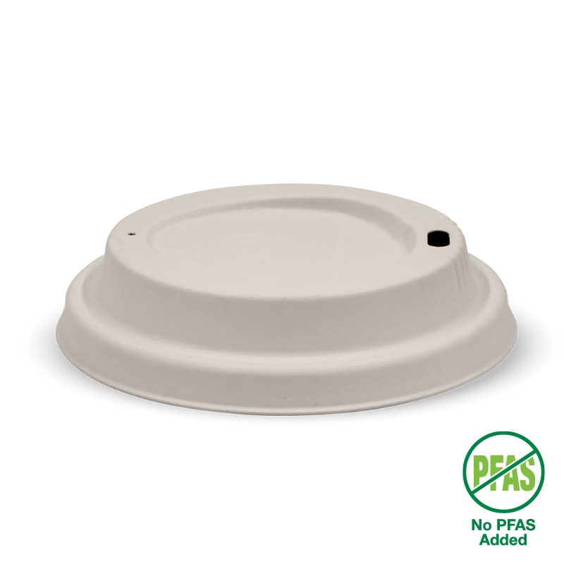 90mm Large Sugarcane BioCup Lids - Various Colours