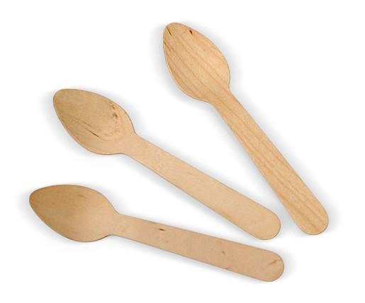 11cm Coated Wooden Teaspoon