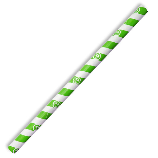 Jumbo Biostraw Green Stripe