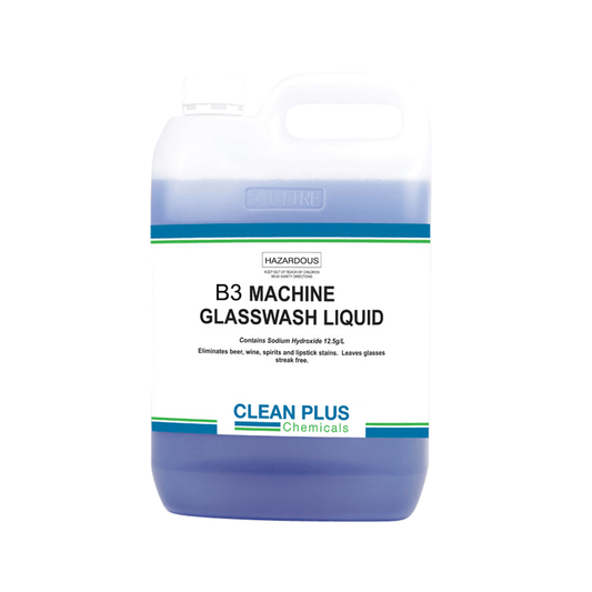 B3 Machine Glasswash Liquid Blue 5L
