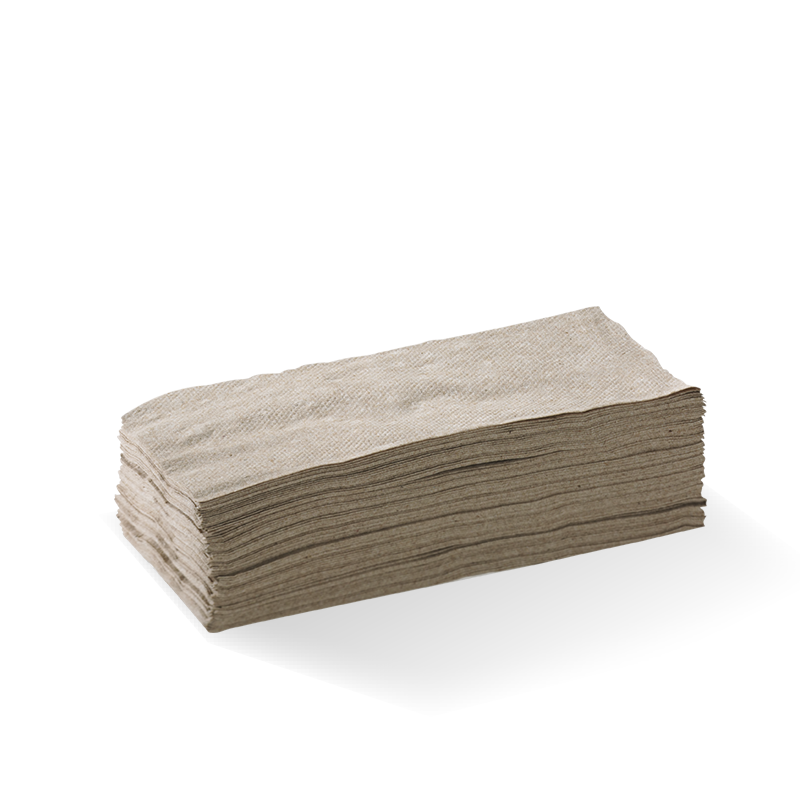 1-Ply 1/8 Fold Natural Lunch Napkin