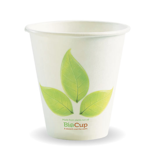 295ml / 8oz (90mm) Leaf Single Wall BioCup