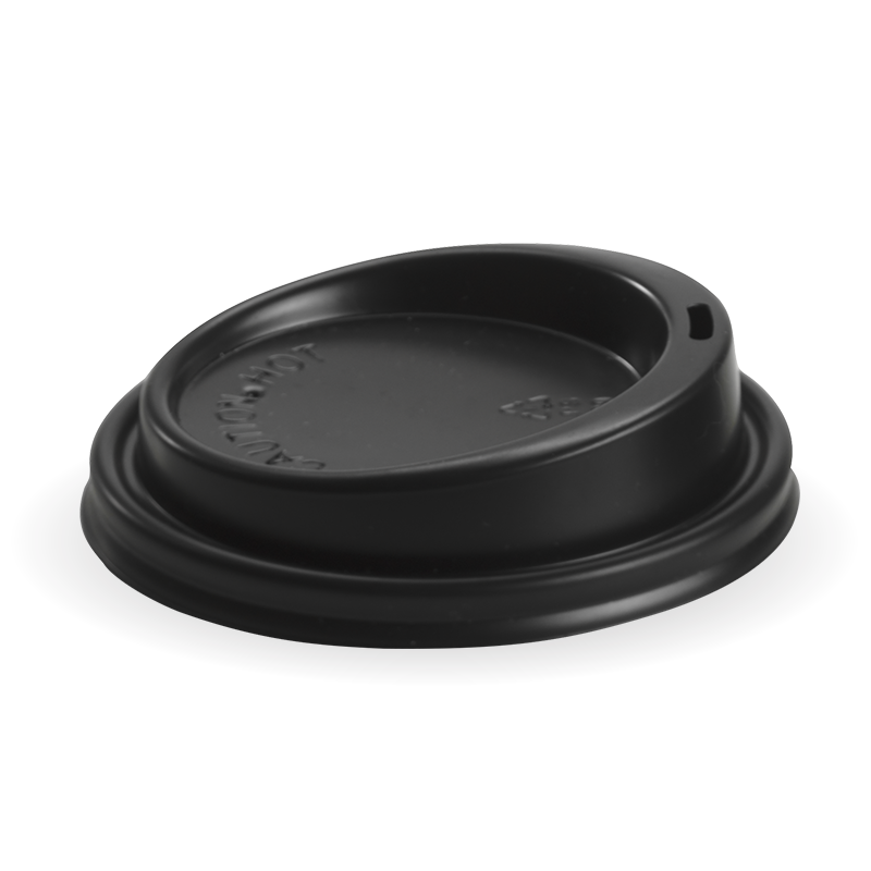 12/16/20oz Black Bio Coffee Cup Lids