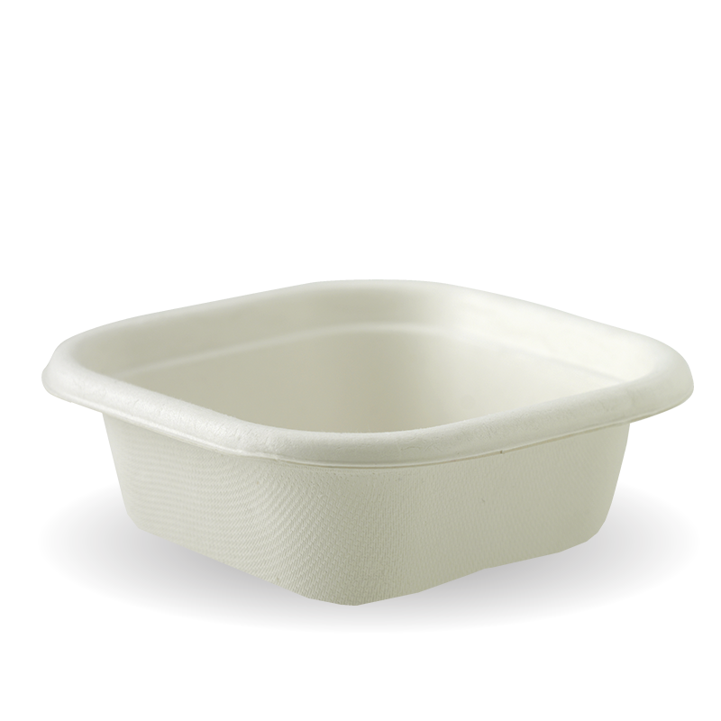 280ml White Biocane Takeaway Base
