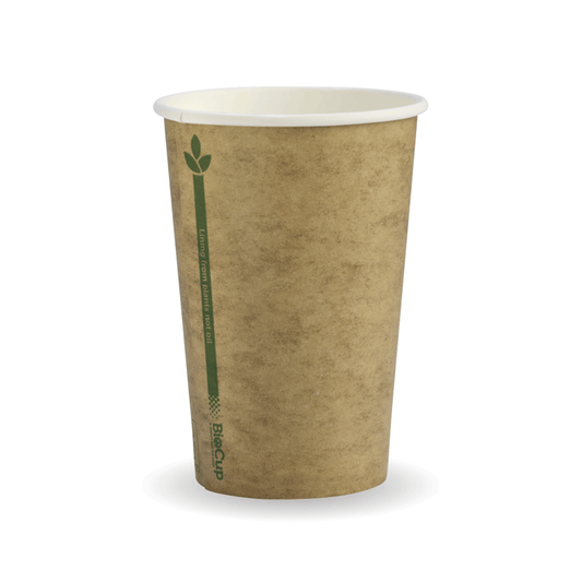 10oz Kraft Green Line Coffee Cup