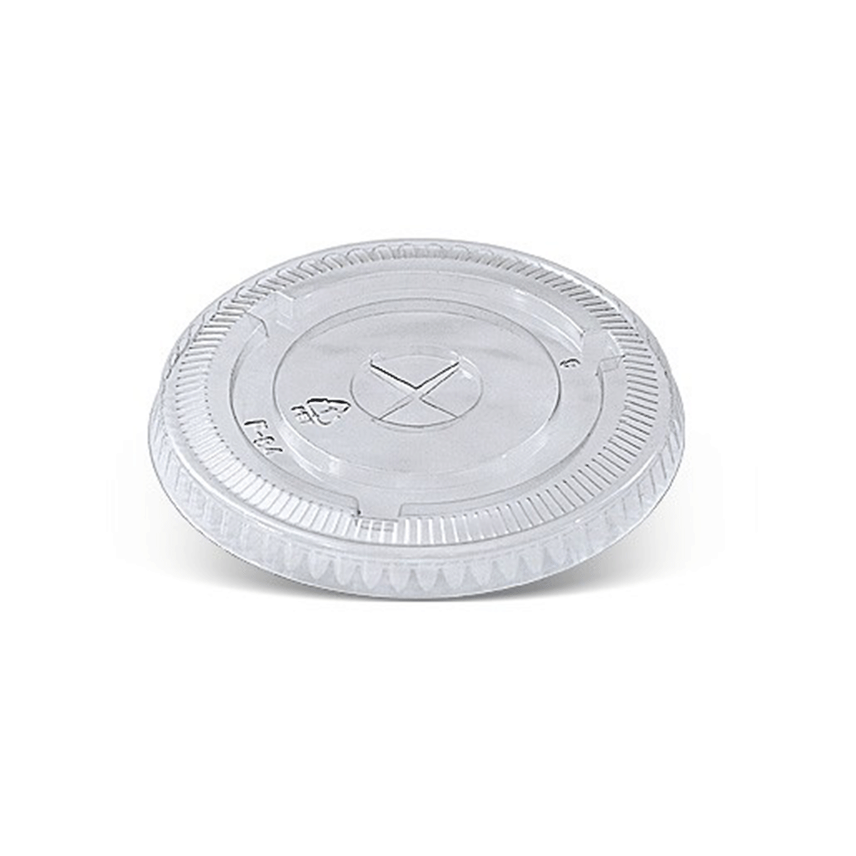10/12oz Cup PET Flat Lid /X Slot