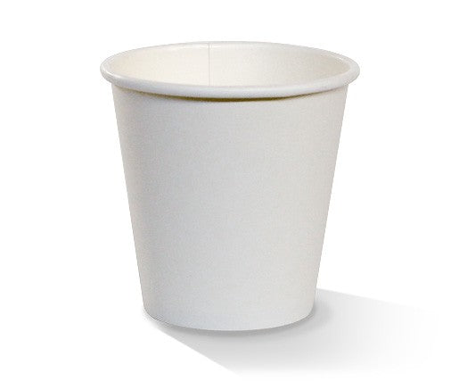 Coated Single Wall Coffee Cups - Various Sizes - White