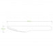 16CM COATED WOOD KNIFE