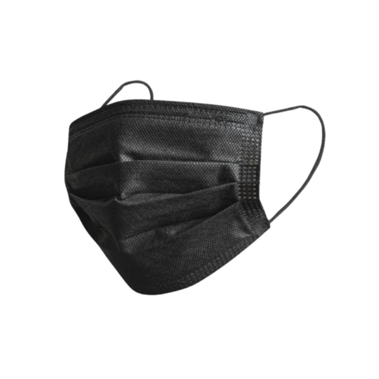 Disposable Black Face Mask - TGA Approved