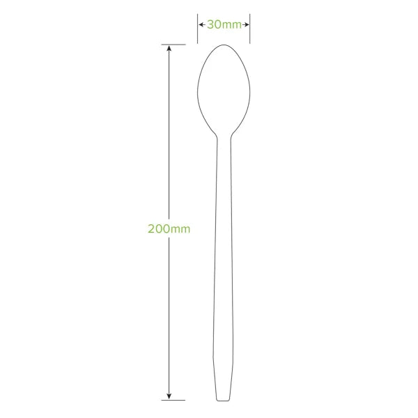 20cm Tall Coated Wood Teaspoon