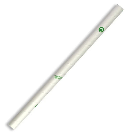 10mm Jumbo White BioStraw