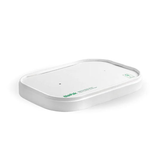 500-1,000ml White BioBoard Takeaway Lid