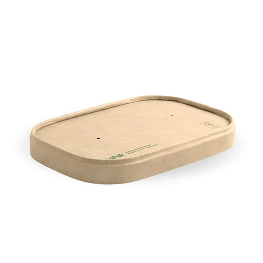 500-1,000ml Kraft BioBoard Takeaway Lid