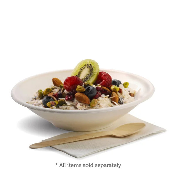 800ml / 24oz White BioCane Bowl