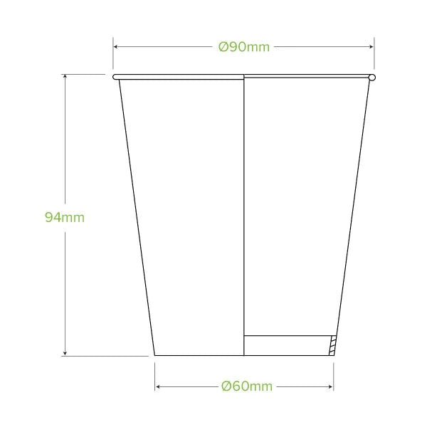 300ml / 10oz Green Cold Paper BioCup