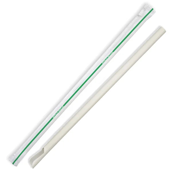 8mm Individually Wrapped Spoon Straw