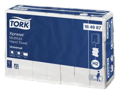 Tork H2 Xpress Slimline Hand Towel 230 Sheets (21 packets per carton)