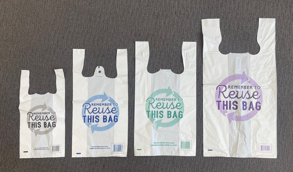 All Australian States Compliant Singlet Bags- Reusable 38 Microns - Various Sizes