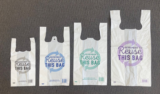 All Australian States Compliant Singlet Bags- Reusable 38 Microns - Various Sizes