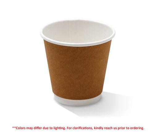 8oz PE Coated DW Cup/Kraft 90mm (500pc/ctn)