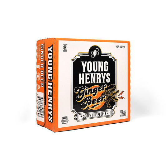 Young Henrys Ginger Beer Cans (16 per case)