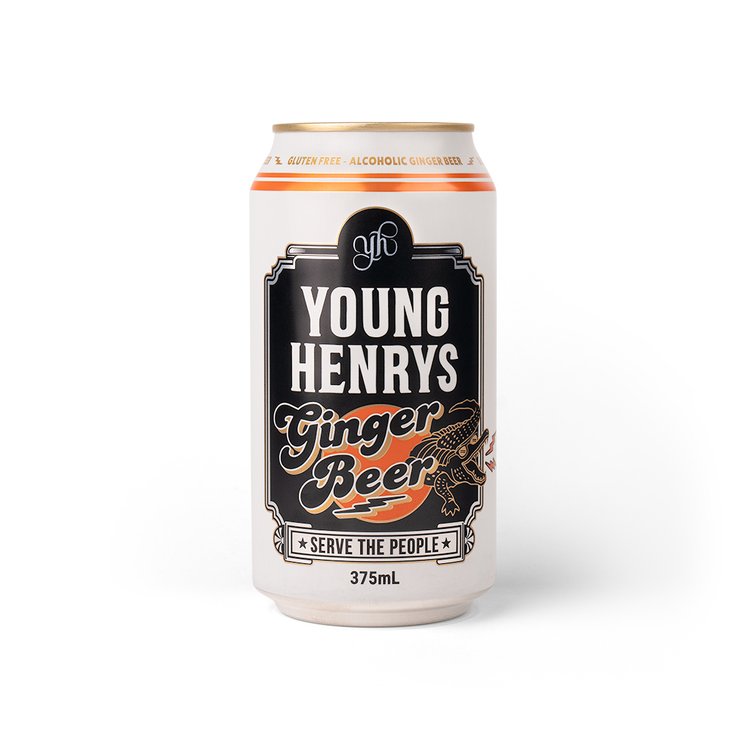 Young Henrys Ginger Beer Cans (16 per case)