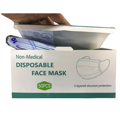 DISPOSABLE FACE MASK PKT/50