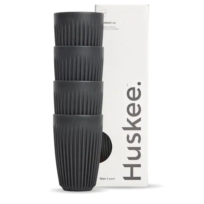 Huskee Original Reusable Coffee Cups 4-Pack - Various Styles