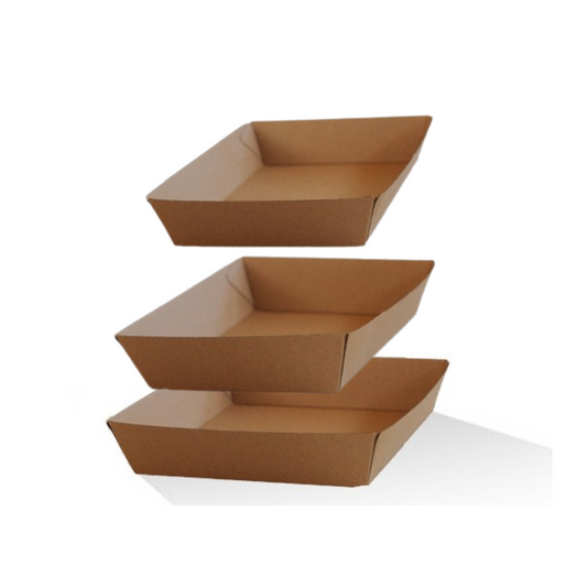 Brown Corrugated Tray - Plain - Various Sizes