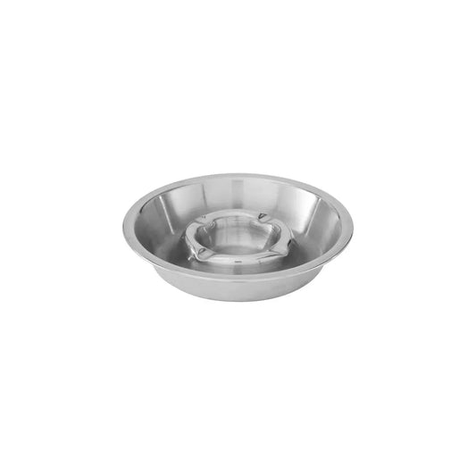 Double Well Stainless Steel Ashtray